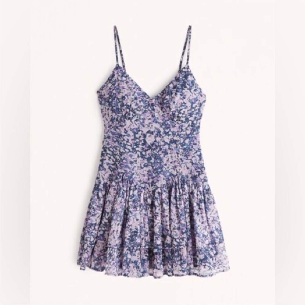 Abercrombie & fitch floral drop waist mini